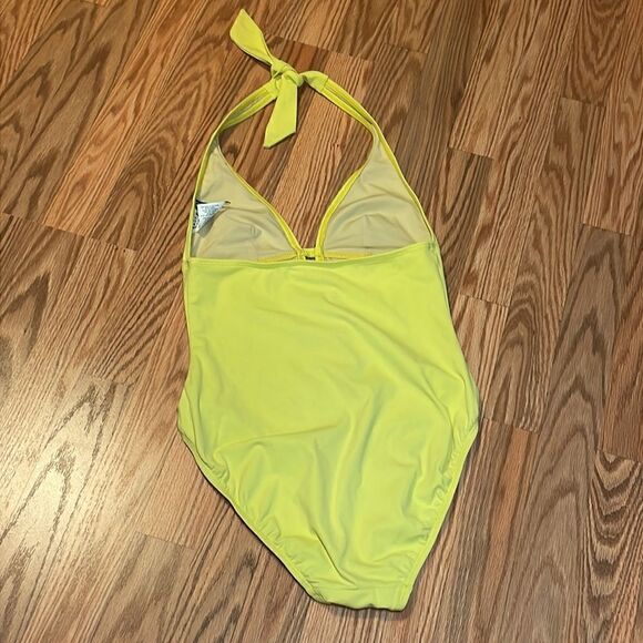 DKNY Yellow Halter Swimsuit , one piece, 8 - Picture 5 of 7